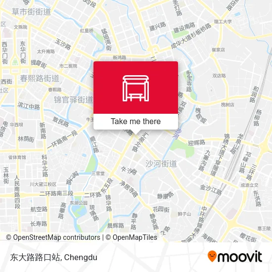 东大路路口站 map