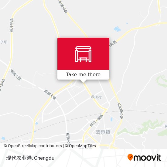 现代农业港 map