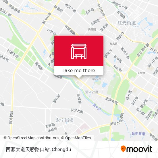 西源大道天骄路口站 map
