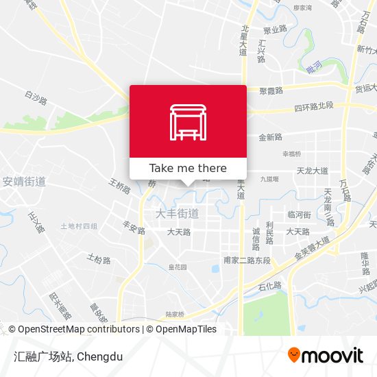 汇融广场站 map