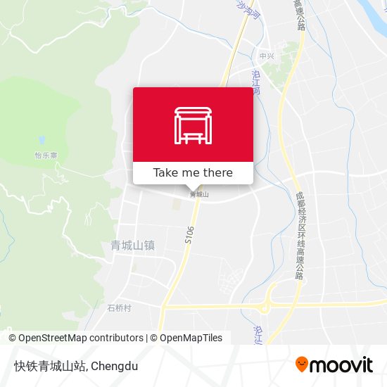 快铁青城山站 map