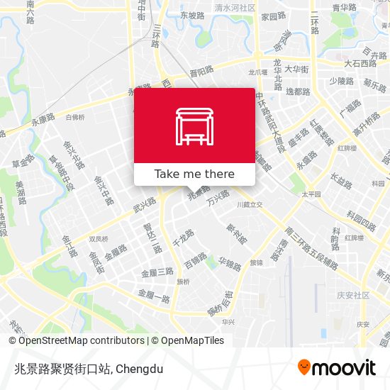 兆景路聚贤街口站 map