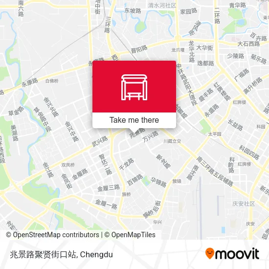 兆景路聚贤街口站 map