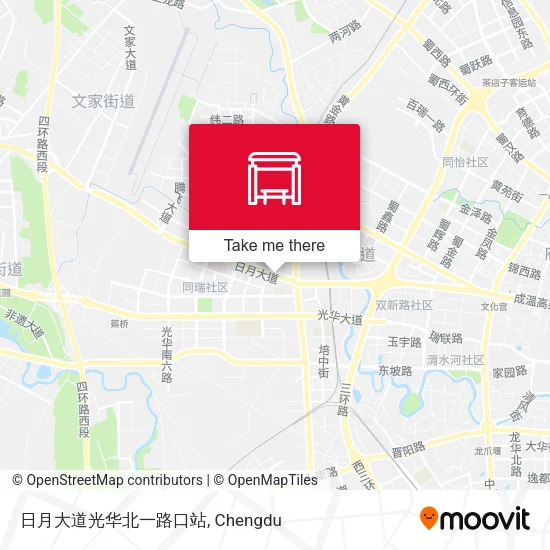 日月大道光华北一路口站 map