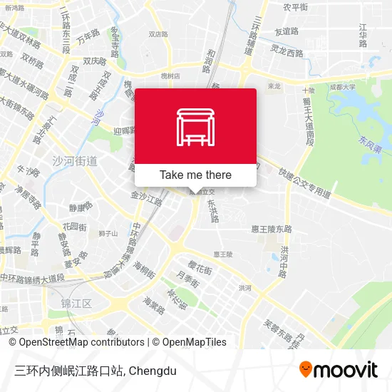 三环内侧岷江路口站 map