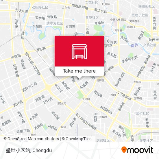 盛世小区站 map