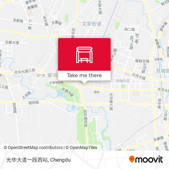 光华大道一段西站 map