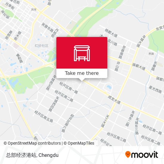 总部经济港站 map
