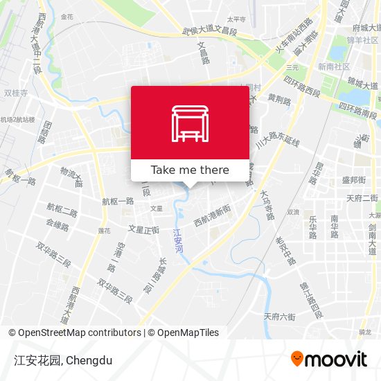 江安花园 map