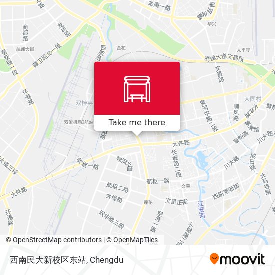 西南民大新校区东站 map