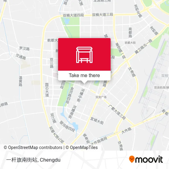 一杆旗南街站 map