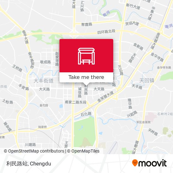 利民路站 map