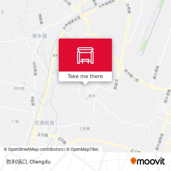 胜利场口 map