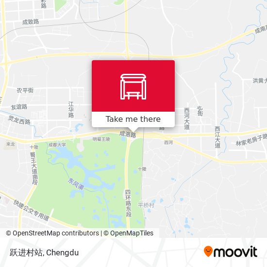 跃进村站 map