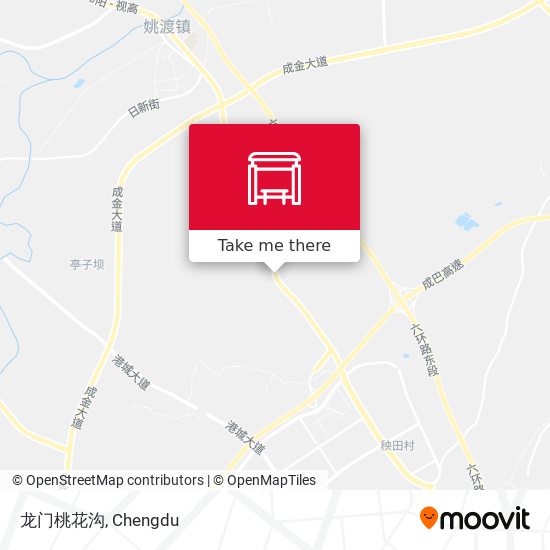 龙门桃花沟 map