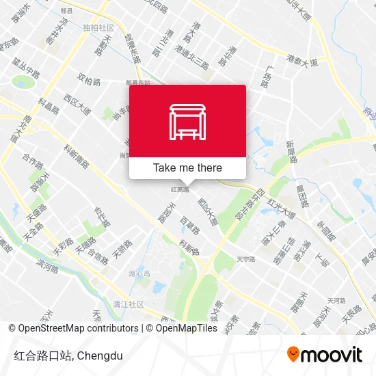 红合路口站 map