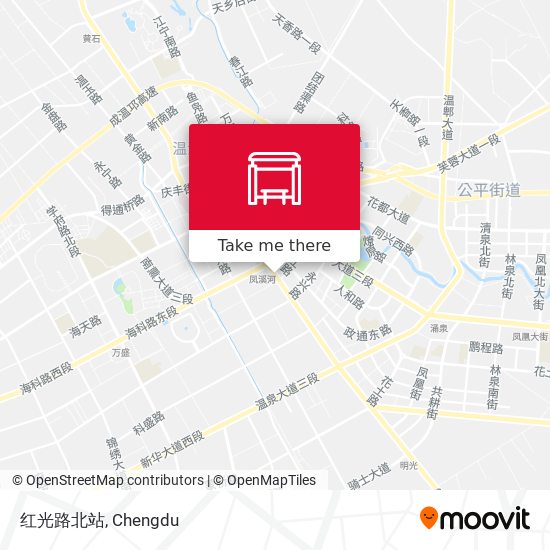 红光路北站 map