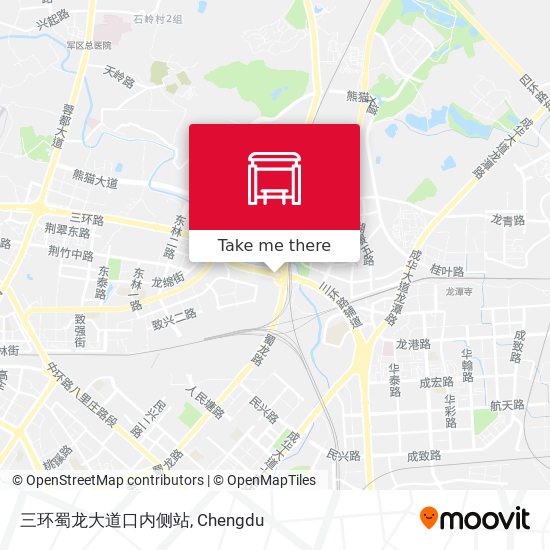 三环蜀龙大道口内侧站 map