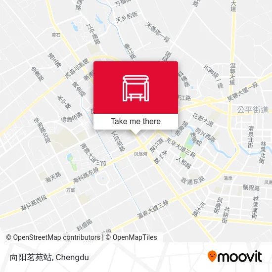 向阳茗苑站 map