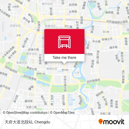 天府大道北段站 map