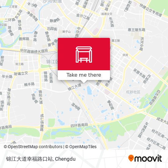 锦江大道幸福路口站 map