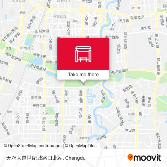 天府大道世纪城路口北站 map