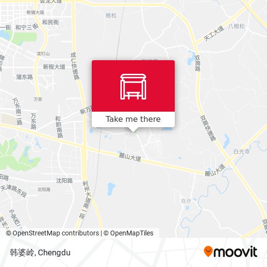 韩婆岭 map