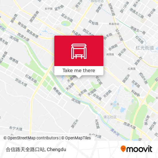 合信路天全路口站 map