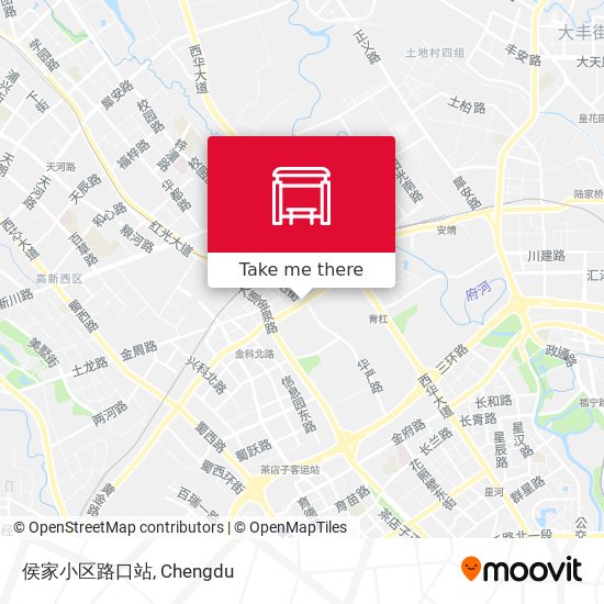 侯家小区路口站 map