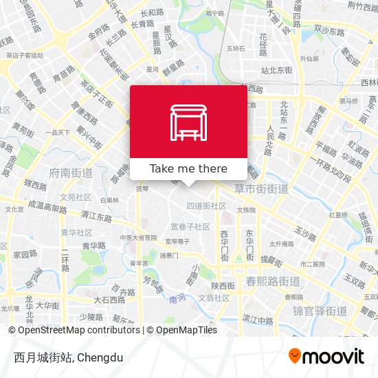 西月城街站 map