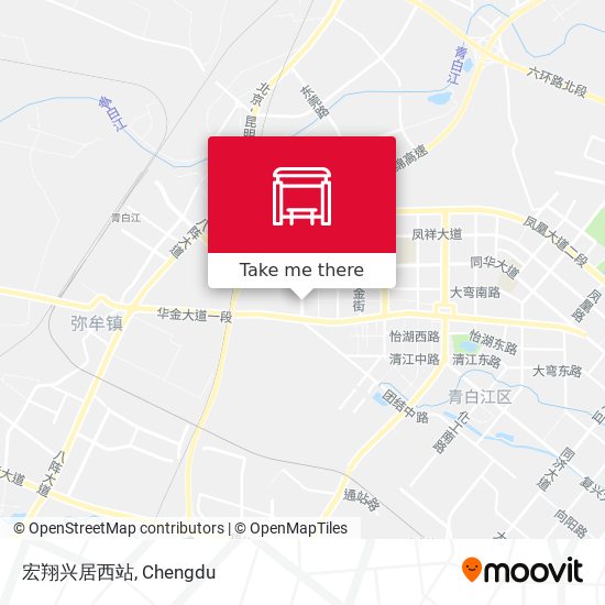 宏翔兴居西站 map