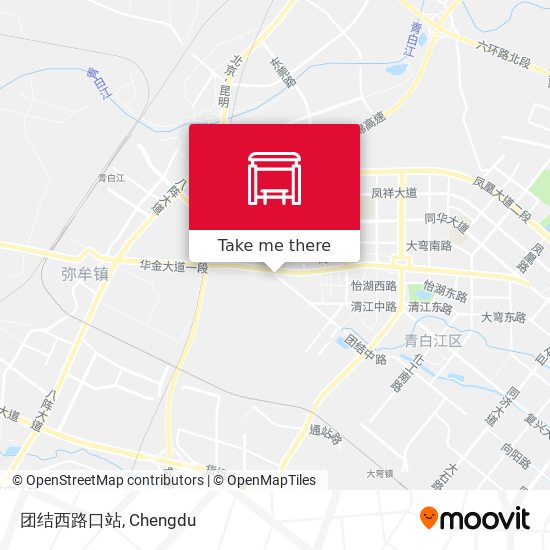 团结西路口站 map