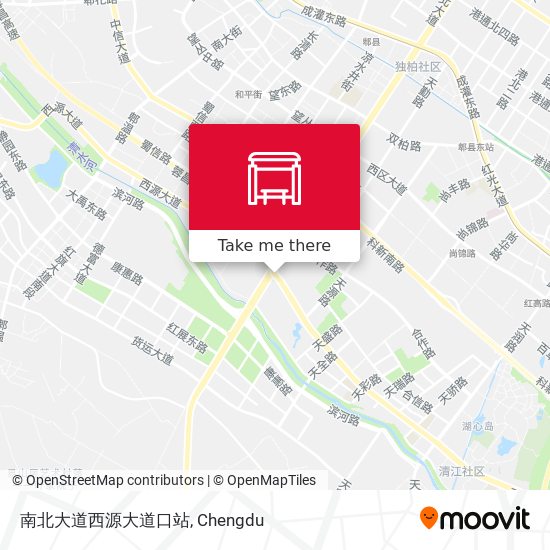南北大道西源大道口站 map