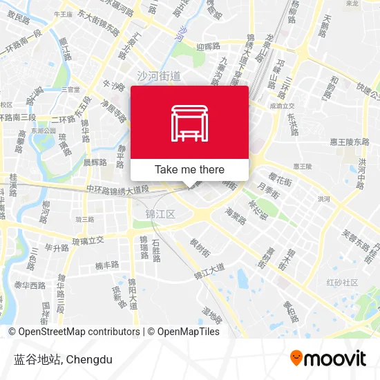 蓝谷地站 map