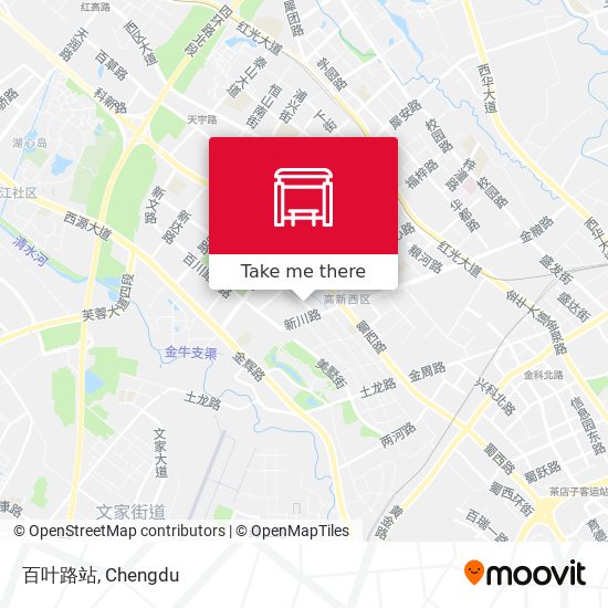 百叶路站 map