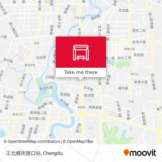 正北横街路口站 map