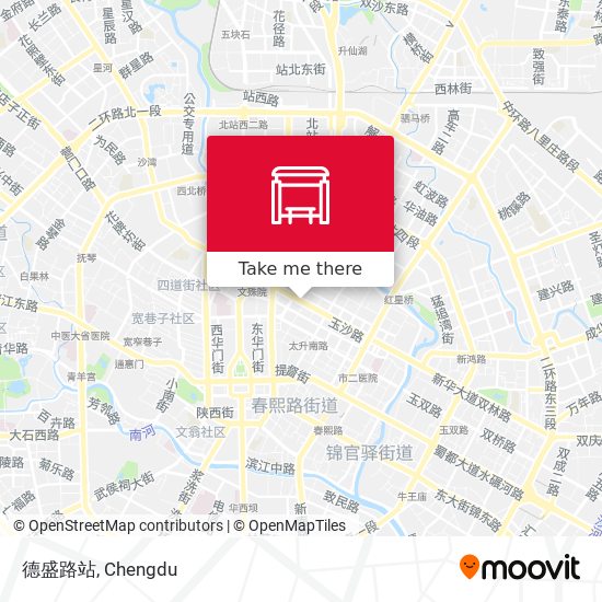 德盛路站 map