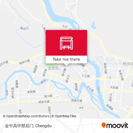 金中高中部后门 map