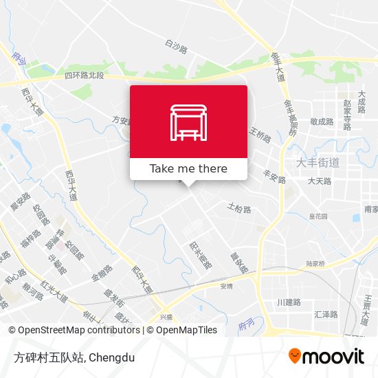 方碑村五队站 map