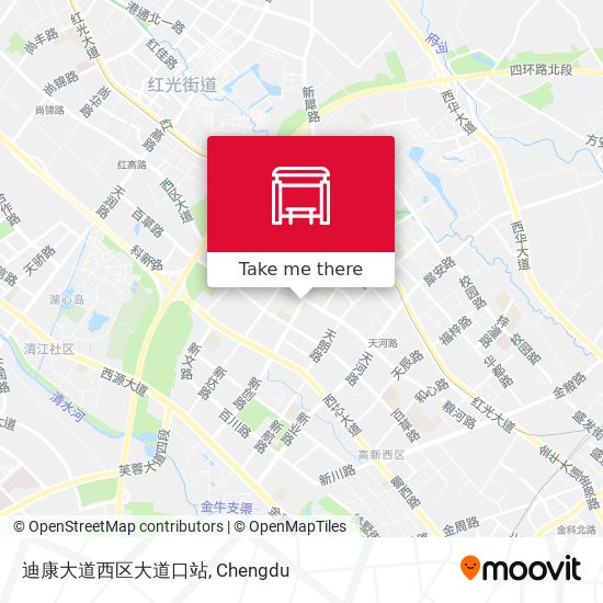 迪康大道西区大道口站 map