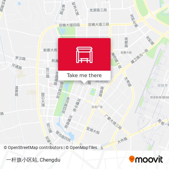 一杆旗小区站 map