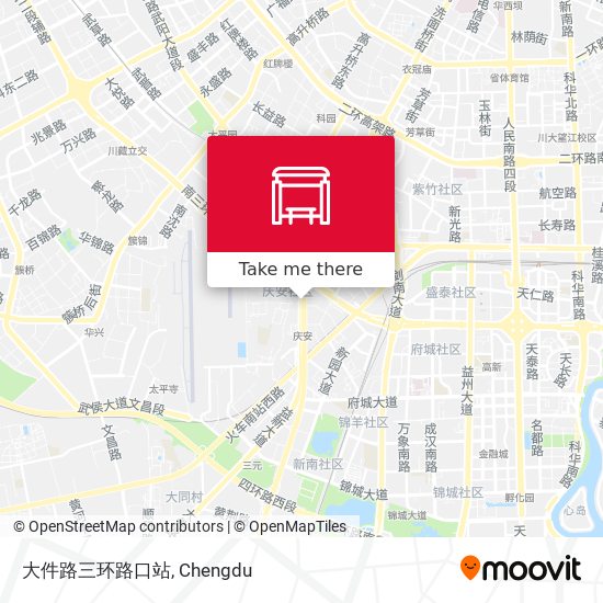 大件路三环路口站 map