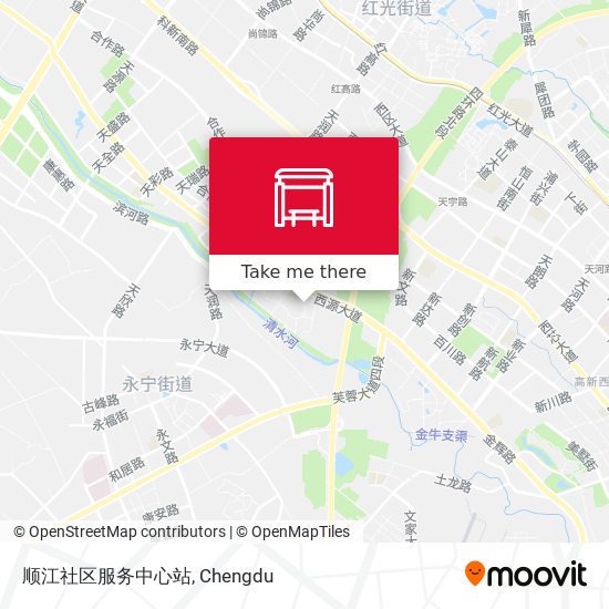 顺江社区服务中心站 map