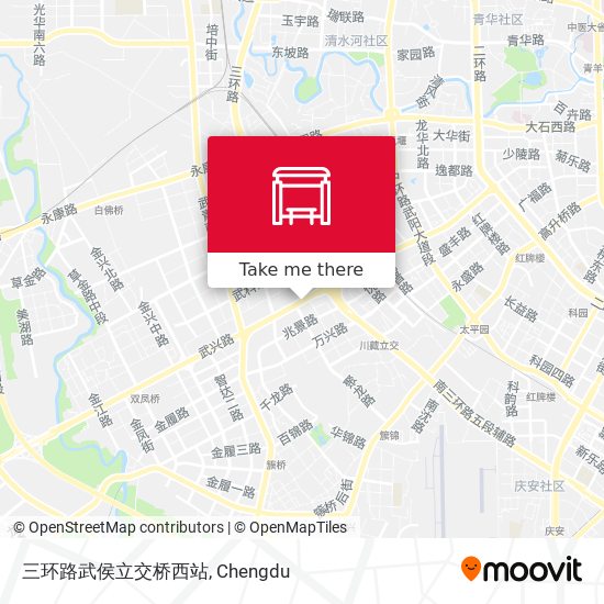 三环路武侯立交桥西站 map