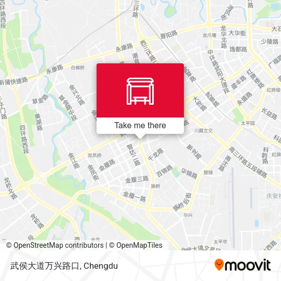 武侯大道万兴路口 map