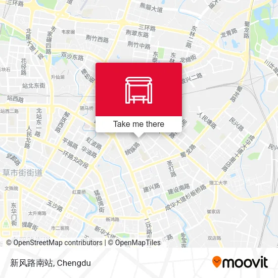 新风路南站 map