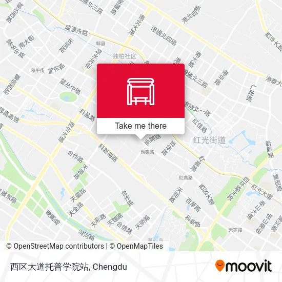 西区大道托普学院站 map