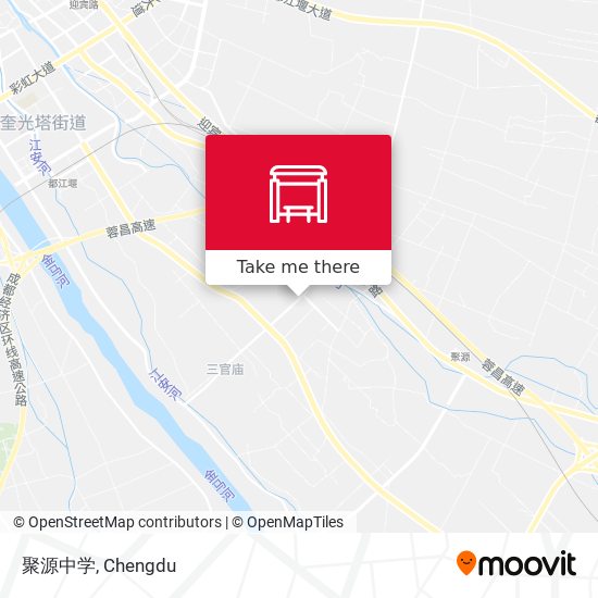 聚源中学 map