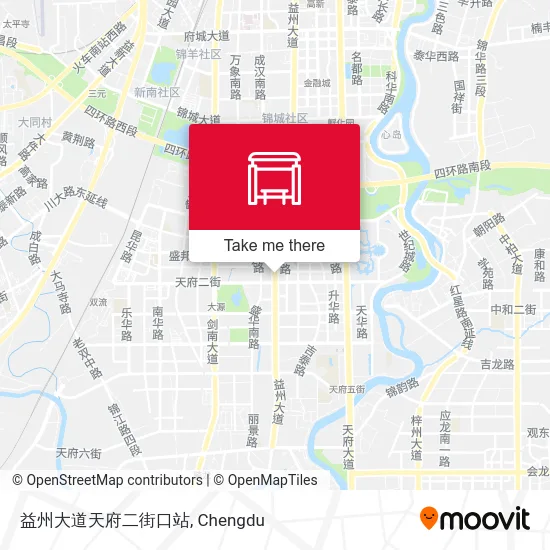 益州大道天府二街口站 map