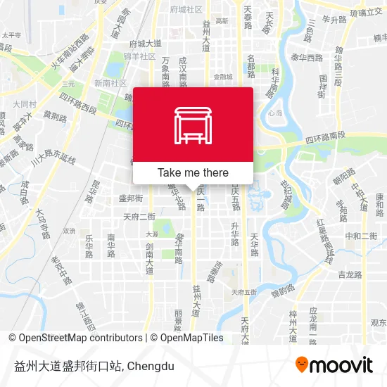 益州大道盛邦街口站 map